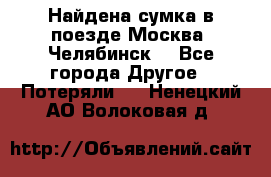 Найдена сумка в поезде Москва -Челябинск. - Все города Другое » Потеряли   . Ненецкий АО,Волоковая д.
